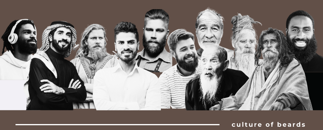 mutli cultural group of men with beards