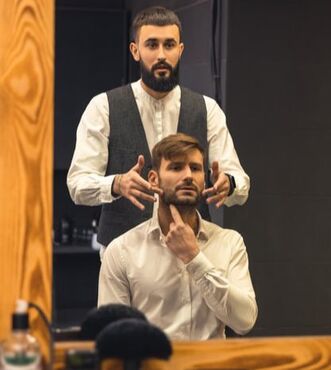 Barber and Client Picture
