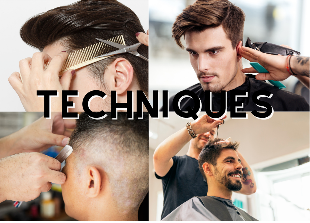 4 examples of texturizing haircutting techniques